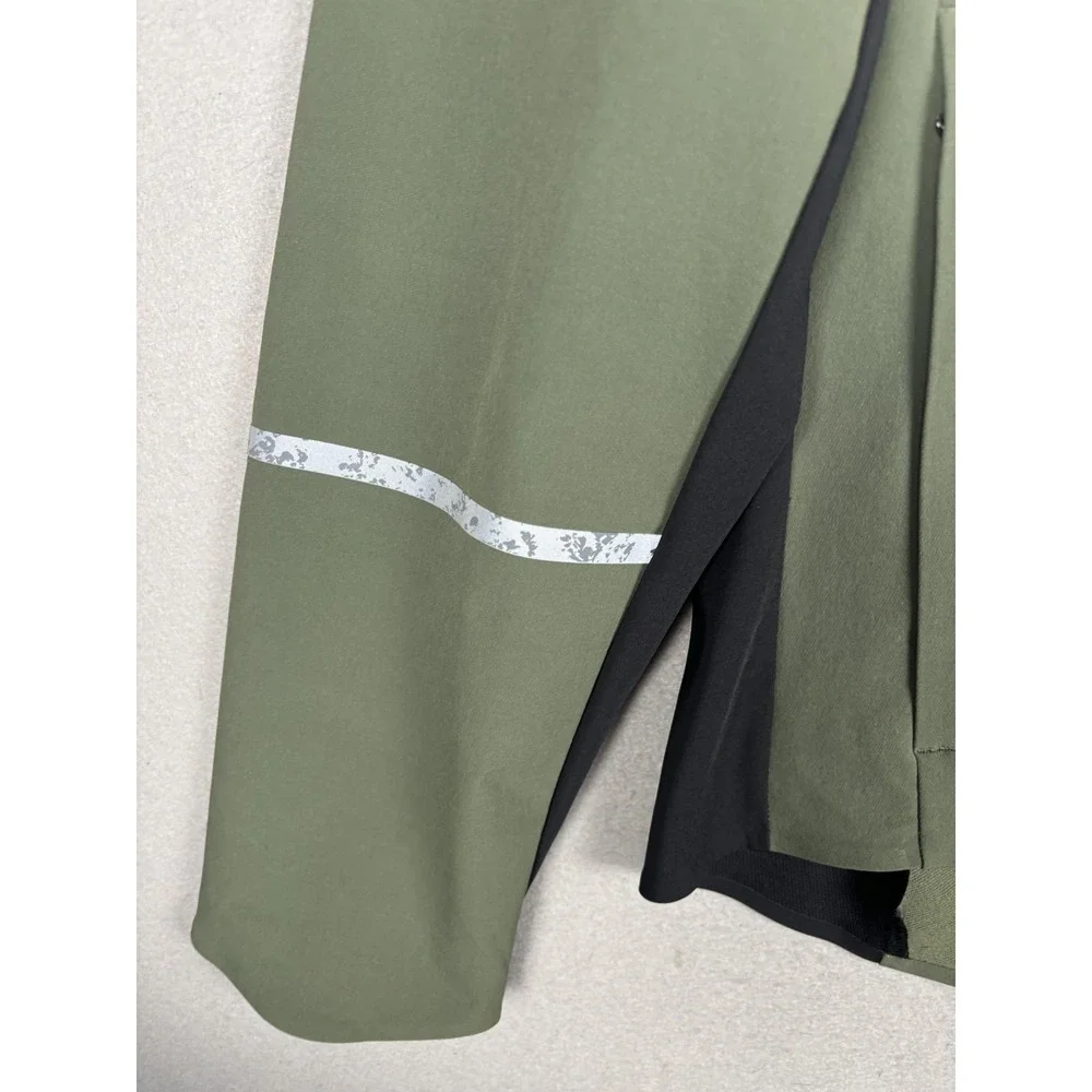 REI Co-op Jacket Mens Large Green Junction Hybrid Cycling Windbreaker Reflective